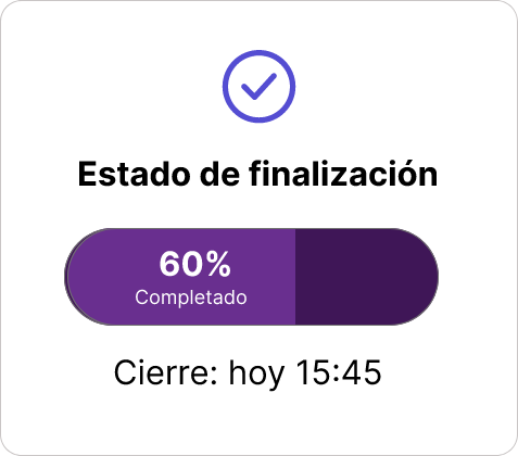 Y cuando finaliza la tarea