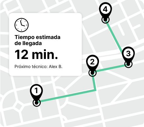 Cuánto tarda un empleado en llegar al lugar